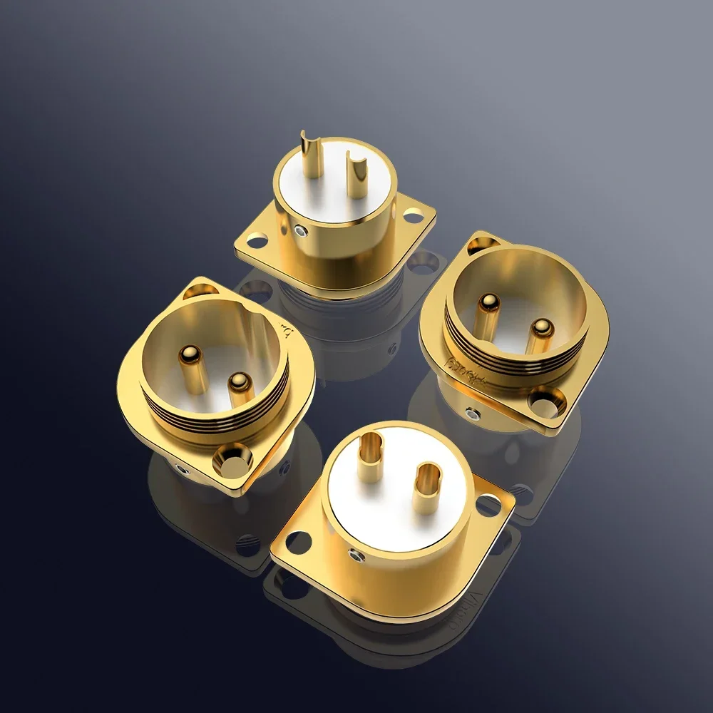 High Quality Viborg GM16G Pure copper 24K Gold plated Micro male connector 2pin GX16 aviation GX16 Male socket Chassis
High Quality Viborg GM16G Pure copper 24K Gold plated Micro male connector 2pin GX16 aviation GX16 Male socket Chassis