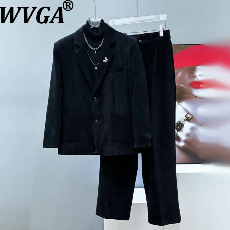 WVGA Spring Autumn New Men Tide Turn-Down Collar Trendy Long Sleeve Blazer Niche Casual Straight Suit Pants Two-piece Set W15638
WVGA Spring Autumn New Men Tide Turn-Down Collar Trendy Long Sleeve Blazer Niche Casual Straight Suit Pants Two-piece Set W15638