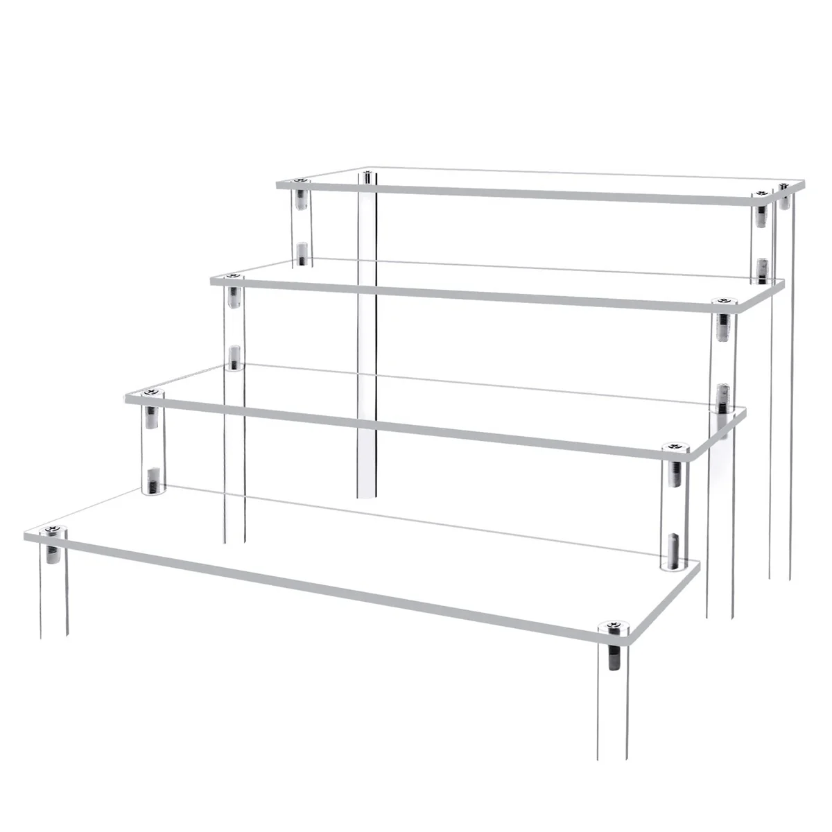 4 Tier Acrylic Display Stand Clear Display Riser Rack Cupcake Stand Desktop Decor and Organizer
4 Tier Acrylic Display Stand Clear Display Riser Rack Cupcake Stand Desktop Decor and Organizer