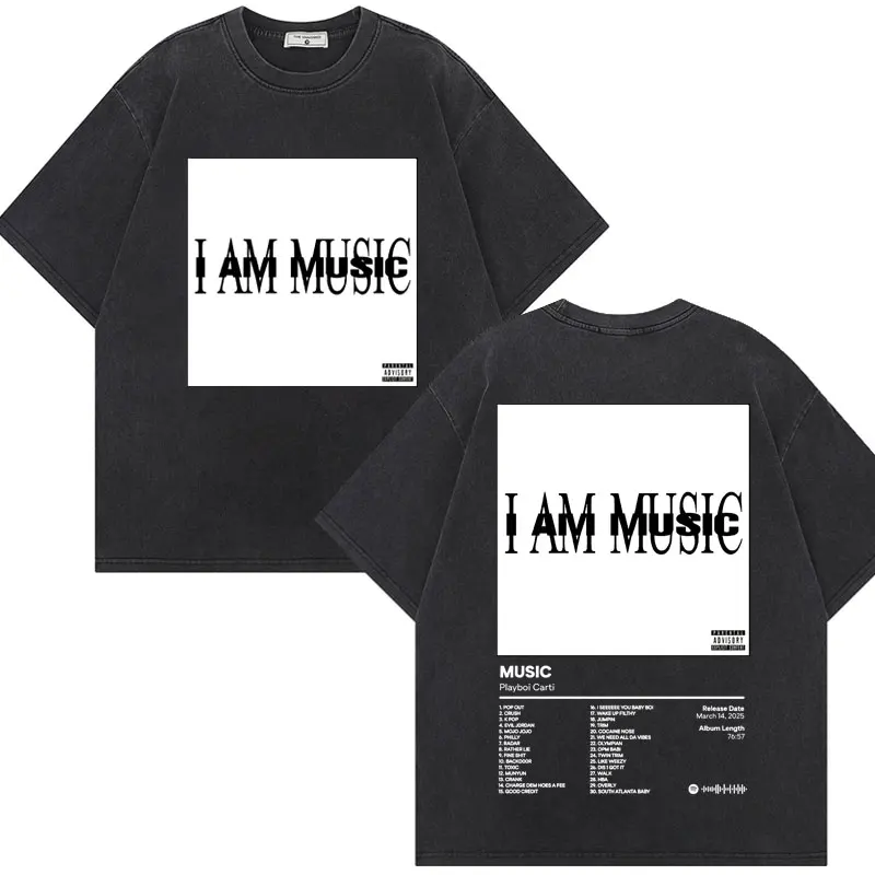 Rapper Playboi Carti I AM MUSIC Album Poster Graphic T Shirts Men Clothing Vintage Washed T-shirt Fashion Trend Hip Hop T-shirt
Rapper Playboi Carti I AM MUSIC Album Poster Graphic T Shirts Men Clothing Vintage Washed T-shirt Fashion Trend Hip Hop T-shirt
