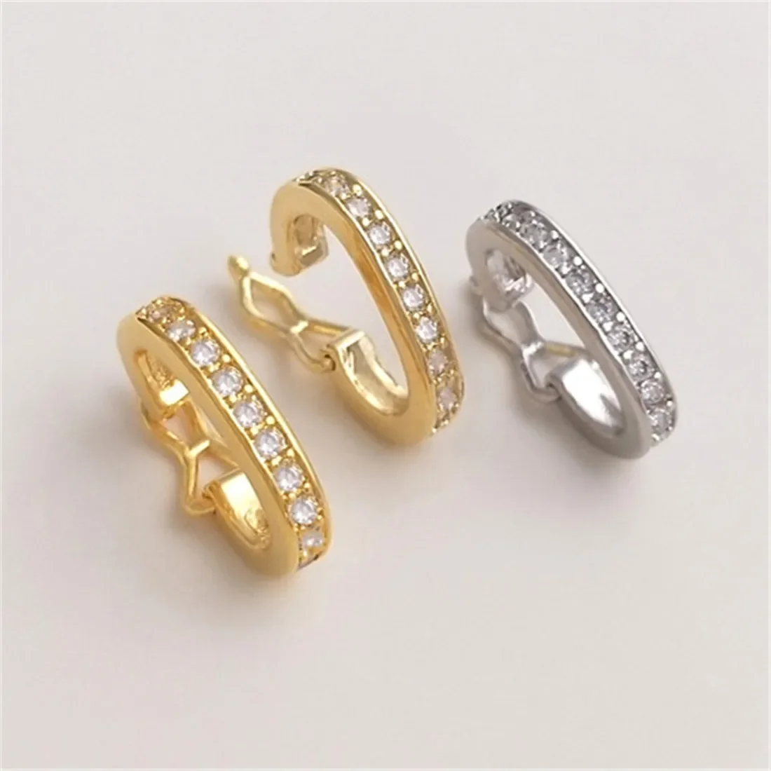 14K18K Platinum Zircon Diamond Ring Buckle Crystal Pearl Necklace Sweater Chain Clip DIY Jewelry Buckle B953
14K18K Platinum Zircon Diamond Ring Buckle Crystal Pearl Necklace Sweater Chain Clip DIY Jewelry Buckle B953
