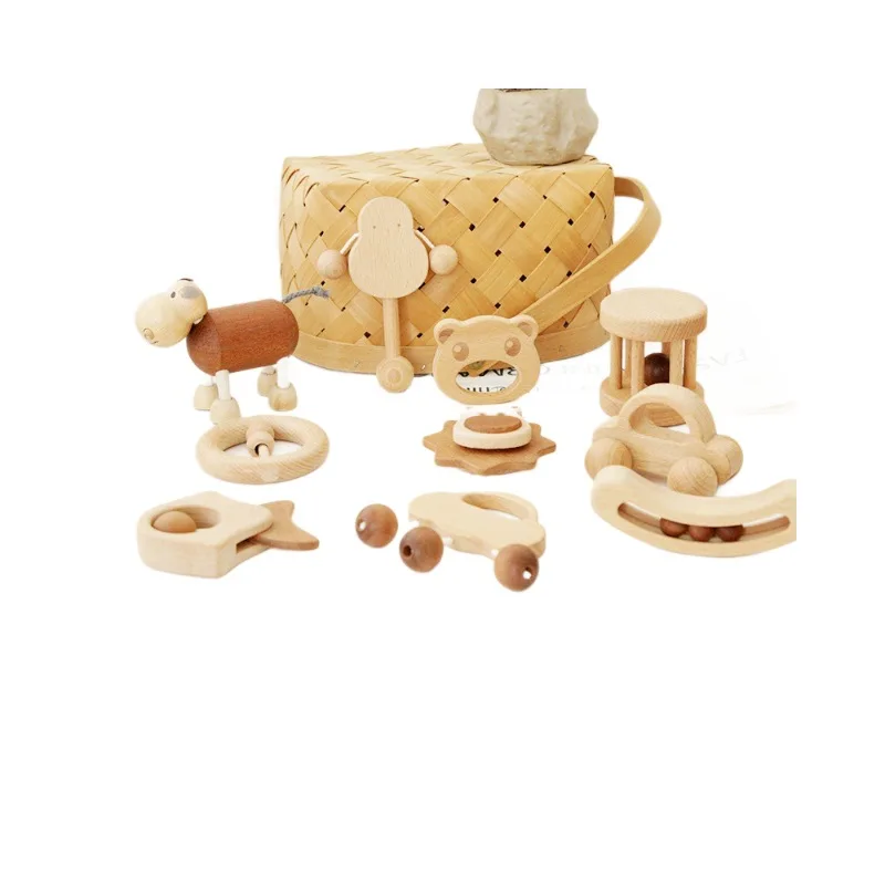 Wooden rattle children soothe beech wooden baby baby 6-18 months learn to climb enlightenment early education toy child
Wooden rattle children soothe beech wooden baby baby 6-18 months learn to climb enlightenment early education toy child
