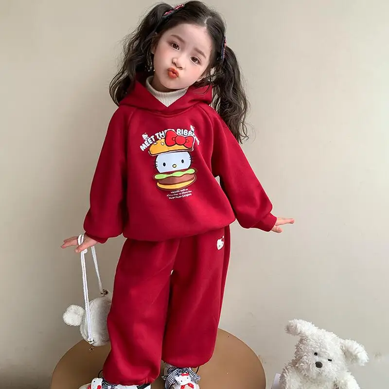 Sanrio Hello Kitty пальто и брюки комплект из 2 предметов для девочек осенняя утепленная куртка спортивные штаны детская кавайная аниме мультфильм новая повседневная одежда
Sanrio Hello Kitty пальто и брюки комплект из 2 предметов для девочек осенняя утепленная куртка спортивные штаны детская кавайная аниме мультфильм новая повседневная одежда