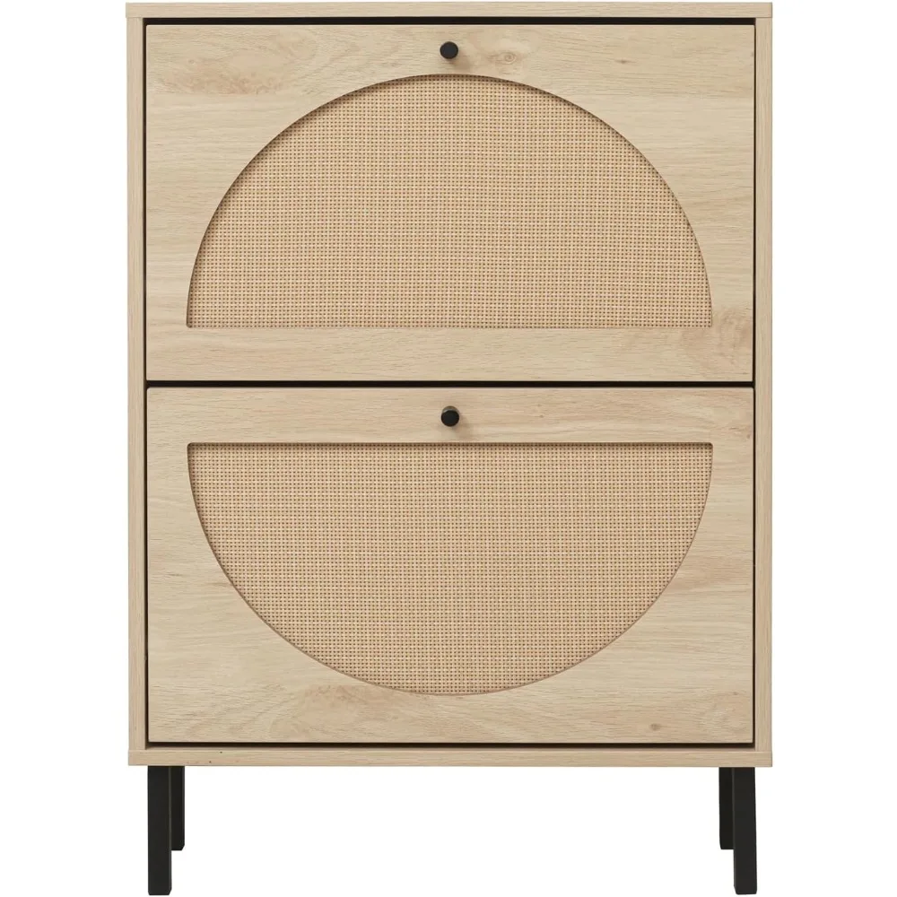 Rattan Shoe Cabinet with 2 Flip Drawers, Narrow Hidden Entrance Hallway Free Standing Shoes Rack for Heels, Slippers , Shoe Rack
Rattan Shoe Cabinet with 2 Flip Drawers, Narrow Hidden Entrance Hallway Free Standing Shoes Rack for Heels, Slippers , Shoe Rack