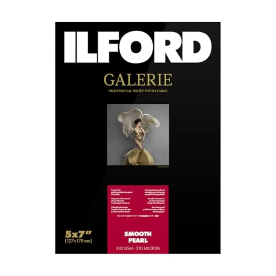 Galerie 5x7" 100 sheets SMOOTH PEARL Instant Dry Archival Photo Inkjet Paper 12mil/ 310gsm for Dye and Pigment ink printers Col
Galerie 5x7" 100 sheets SMOOTH PEARL Instant Dry Archival Photo Inkjet Paper 12mil/ 310gsm for Dye and Pigment ink printers Col