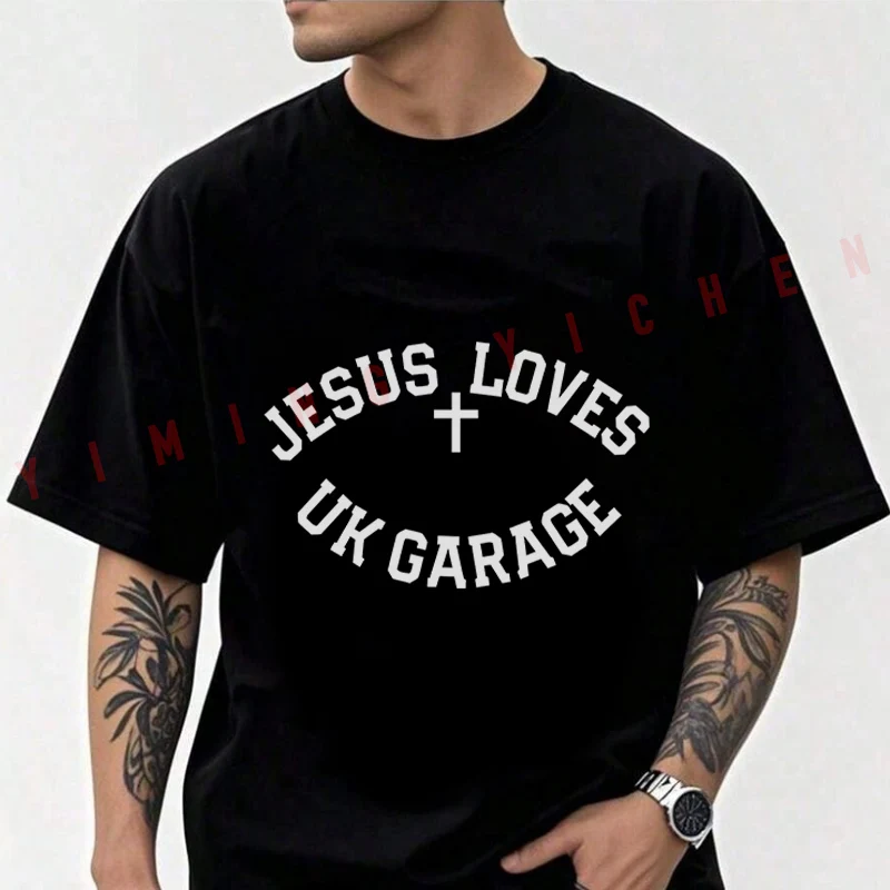 Men's Moto Cotton T-Shirt Jesus Loves UK Garage SloganBlack Tshirt Adventure Casual Fashion Round Neck Top Tee 2026
Men's Moto Cotton T-Shirt Jesus Loves UK Garage SloganBlack Tshirt Adventure Casual Fashion Round Neck Top Tee 2026