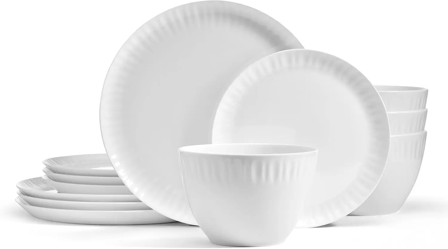 Franklyn Bone China Chip Resistant 12 Piece Dinnerware Set, Service for 4
Franklyn Bone China Chip Resistant 12 Piece Dinnerware Set, Service for 4