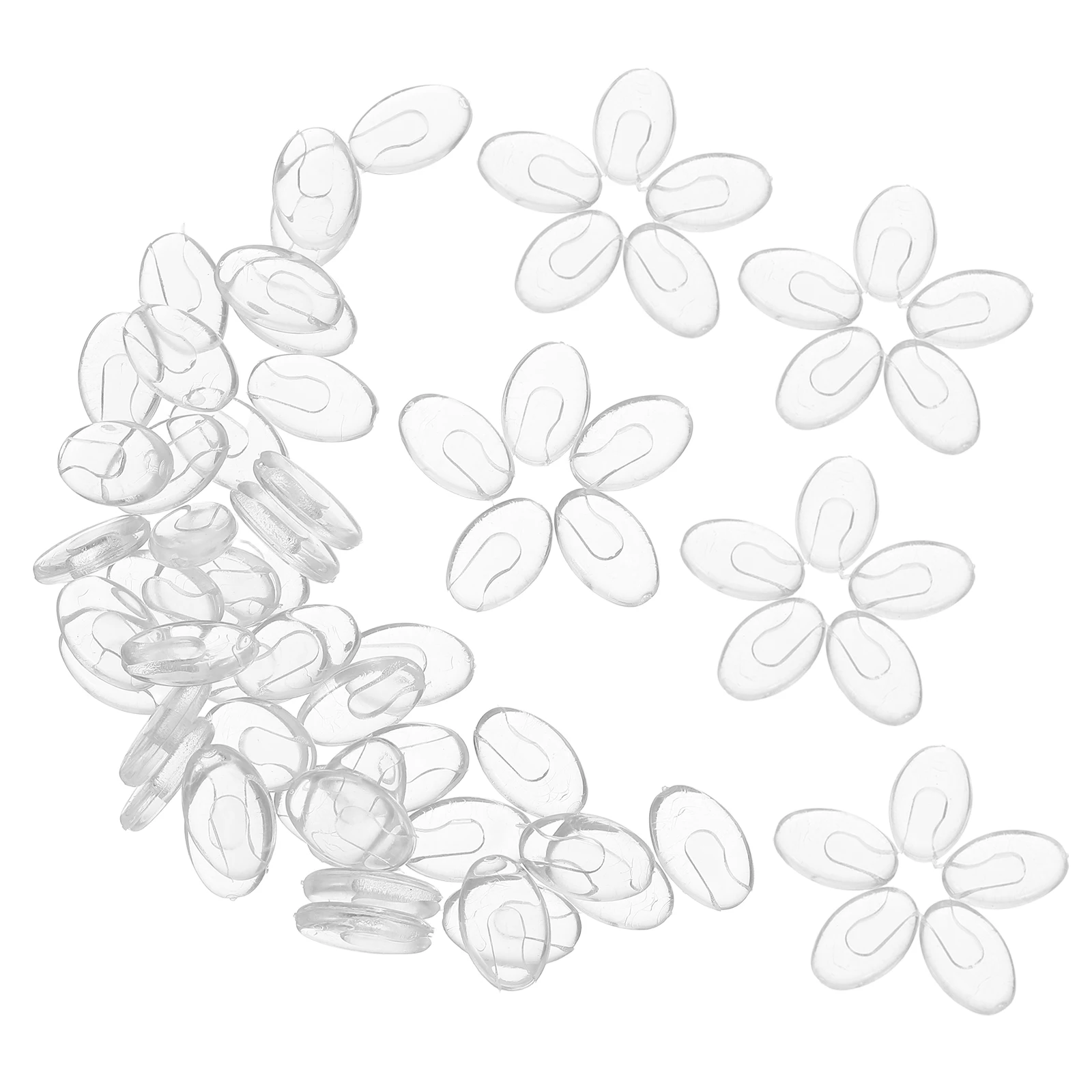 50Pairs Clear Eyeglass Nose Pads Replacement Air Chamber Design Anti-Slip Glasses Nose Support Universal Fit for Rimless Eyewear
50Pairs Clear Eyeglass Nose Pads Replacement Air Chamber Design Anti-Slip Glasses Nose Support Universal Fit for Rimless Eyewear