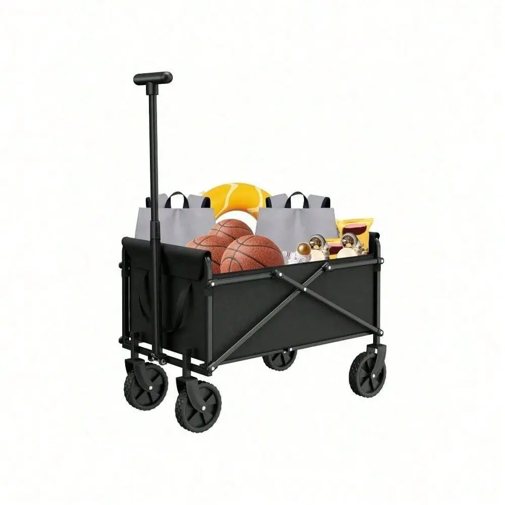 Pc Collapsible Foldable Wagon Cart, Trailer Holds 330 Lbs. Heavy Duty Multipurpose Garden Cart All Terrain Utility Cart With Me
Pc Collapsible Foldable Wagon Cart, Trailer Holds 330 Lbs. Heavy Duty Multipurpose Garden Cart All Terrain Utility Cart With Me