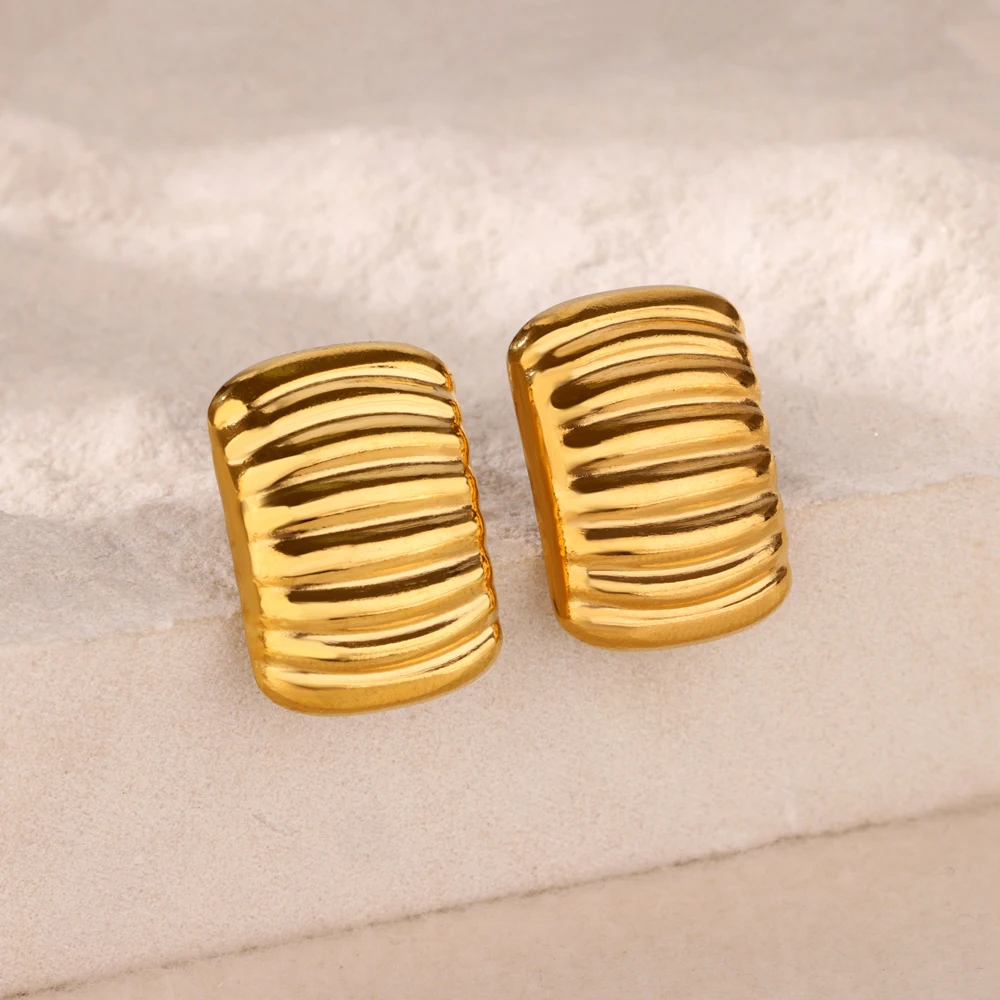 Stainless Steel Earrings For Women Gold Color Stud Earring Female Fashion Wedding Ear Jewelry Brincos Gift 2024 New Trend
Stainless Steel Earrings For Women Gold Color Stud Earring Female Fashion Wedding Ear Jewelry Brincos Gift 2024 New Trend