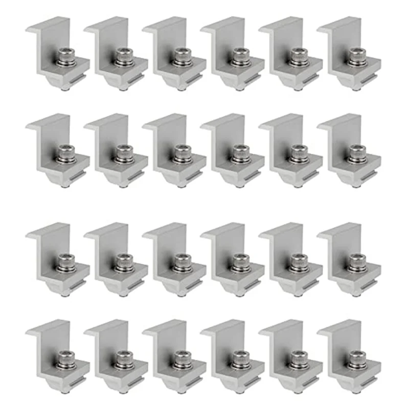 ABRS-24 Piece Solar Module Bracket End Clamp, End Clamp, Side Clamp For PV Solar Module Roof Mountings (30MM)
ABRS-24 Piece Solar Module Bracket End Clamp, End Clamp, Side Clamp For PV Solar Module Roof Mountings (30MM)