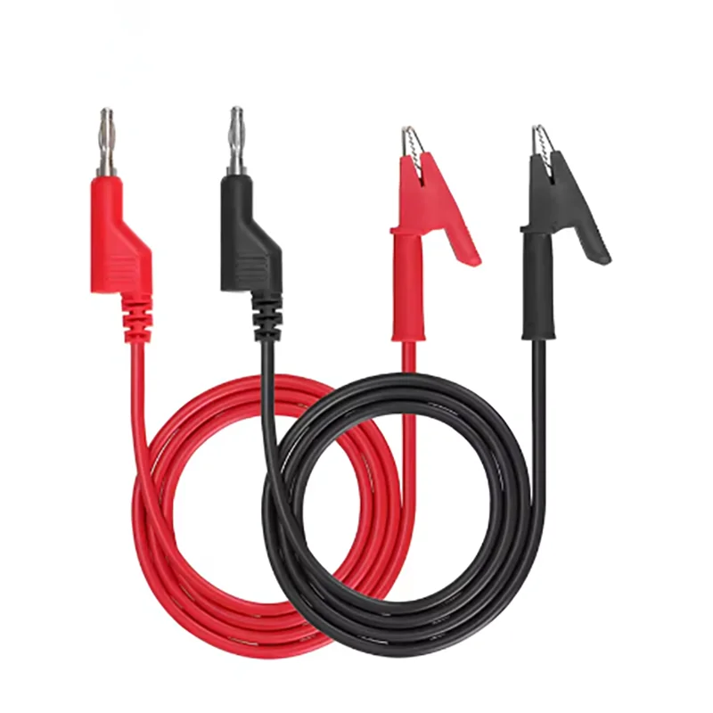 2Pcs 1M Double End Test Lead Wire Line Electrical Voltage 4mm Banana Plug Alligator Clip Crocodile 15A Multimeter DIY Test Wires
2Pcs 1M Double End Test Lead Wire Line Electrical Voltage 4mm Banana Plug Alligator Clip Crocodile 15A Multimeter DIY Test Wires