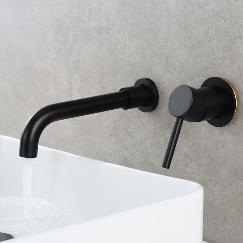 Stainless Steel Wall-Mounted Hot and Cold Basin Faucet Dark Rotating Faucet Hand Washing Washbasin Embedded Faucet
Stainless Steel Wall-Mounted Hot and Cold Basin Faucet Dark Rotating Faucet Hand Washing Washbasin Embedded Faucet