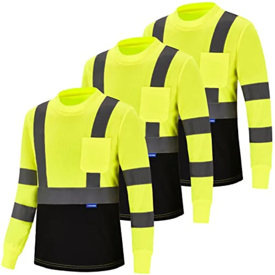 AYKRM Safety T Shirt Reflective High Visibility hi vis Long Sleeve T Shirt XS-6XL
AYKRM Safety T Shirt Reflective High Visibility hi vis Long Sleeve T Shirt XS-6XL