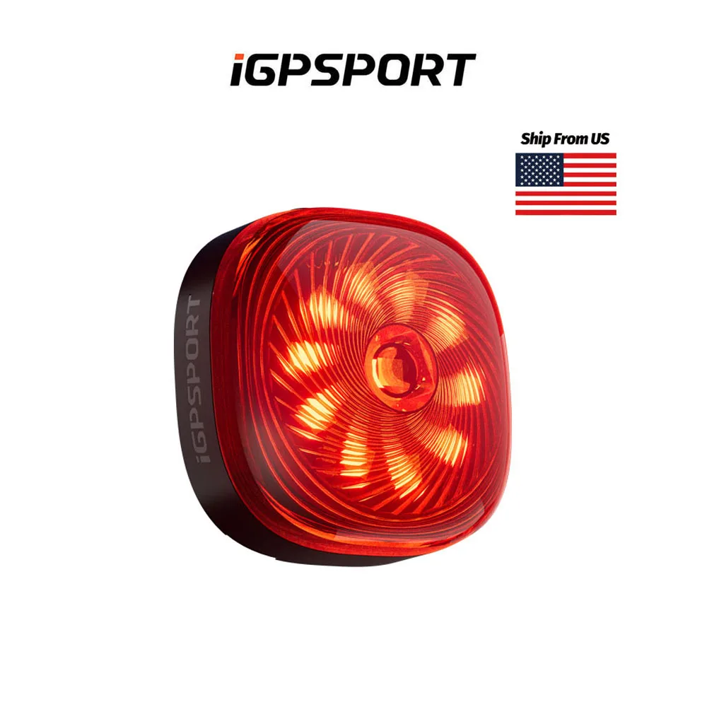 iGPSPORT TL50 Bike Tail Light Rear Bike Light Di2 Control 6 Light Mode Automatic Brake Sensing USB Rechargeable