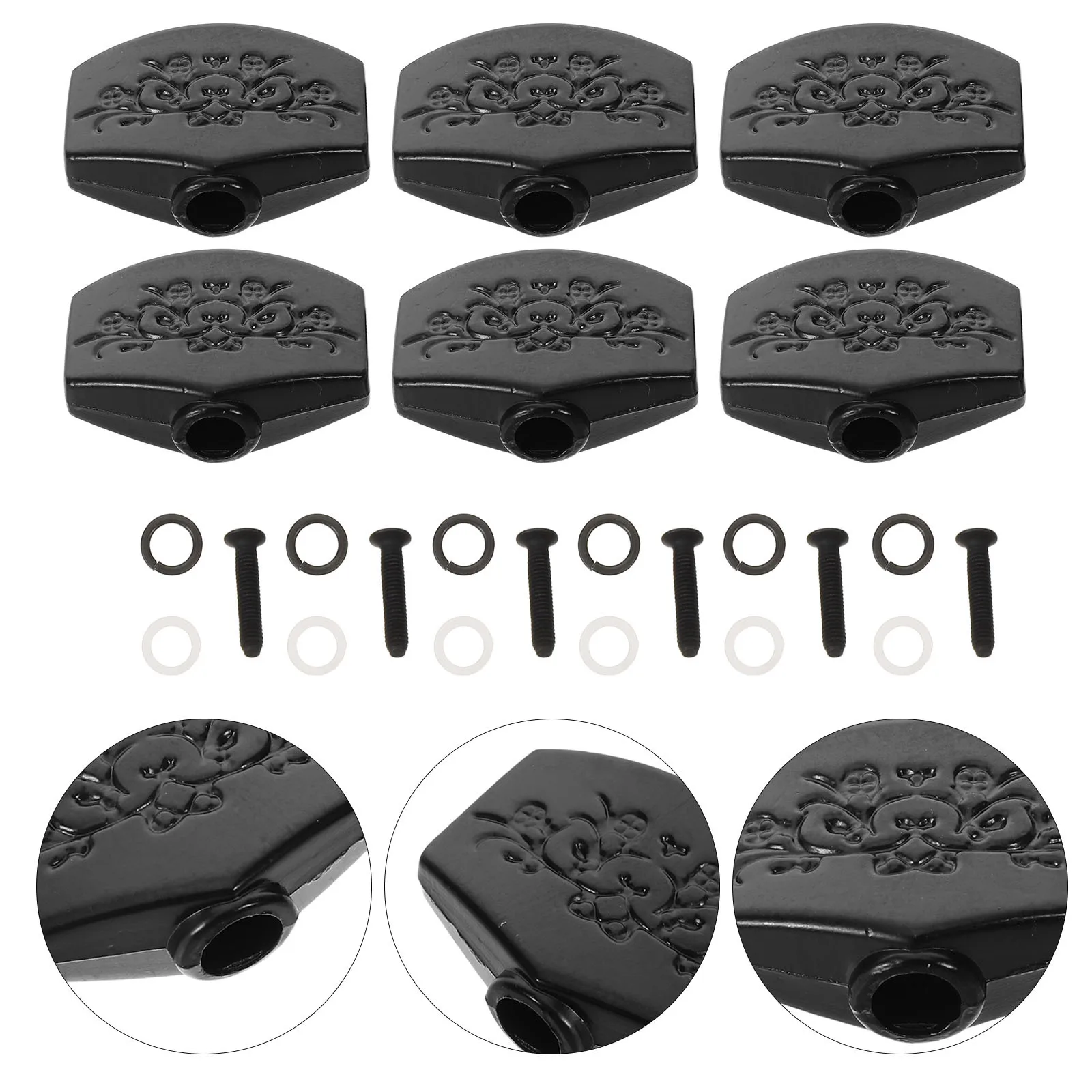 6Pcs Acoustic Electric Guitar Parts Metal Tuning Pegs Knobs for Precise Guitar Tuning Stability Comfortable Handling
6Pcs Acoustic Electric Guitar Parts Metal Tuning Pegs Knobs for Precise Guitar Tuning Stability Comfortable Handling