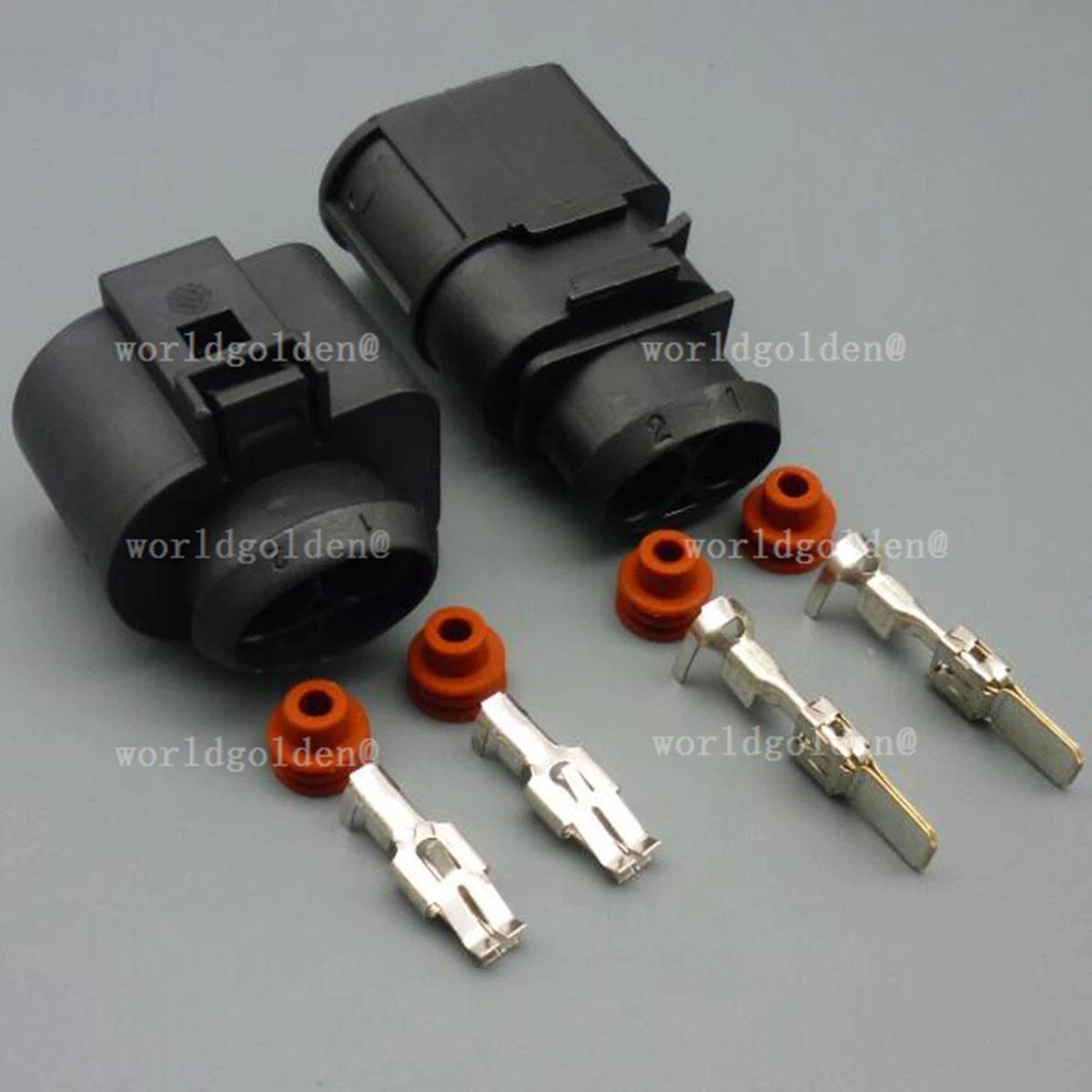1J0973852 1J0973752 Waterproof 2Pin Auto Connector Terminal Kit with Red Rubber Seal
1J0973852 1J0973752 Waterproof 2Pin Auto Connector Terminal Kit with Red Rubber Seal