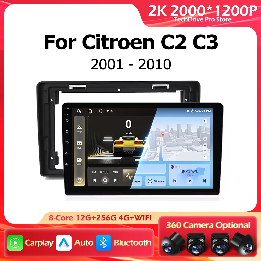 Автомагнитола Android 16 с CarPlay для Citroen C2 C3 2001-2010, GPS-навигация, интеллектуальный мультимедийный плеер, Bluetooth
Автомагнитола Android 16 с CarPlay для Citroen C2 C3 2001-2010, GPS-навигация, интеллектуальный мультимедийный плеер, Bluetooth