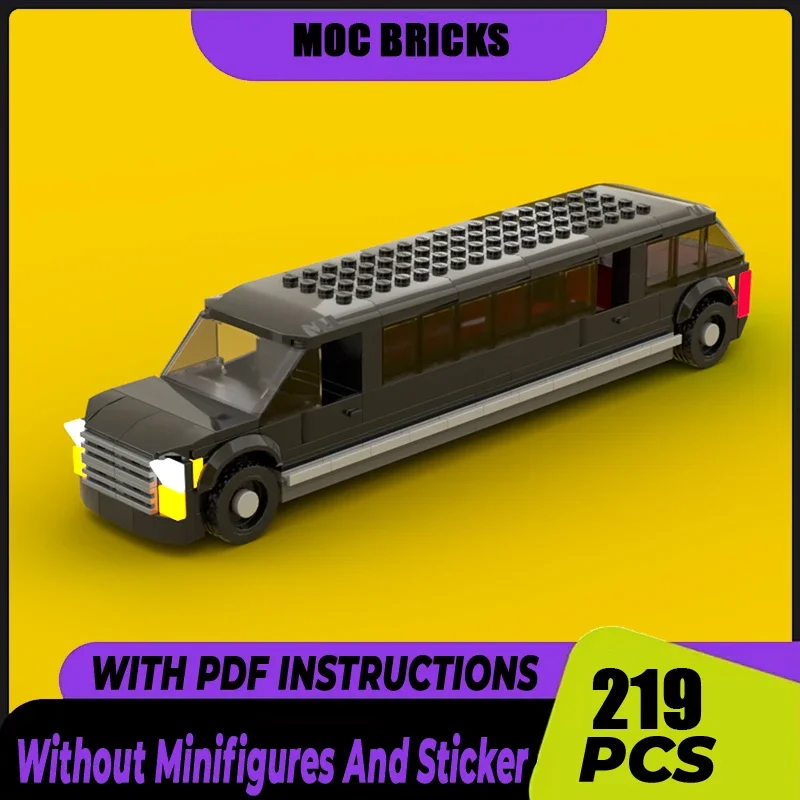 Модель городской автомобиль Moc, строительные блоки, городская модель TLimousine, технология, кирпич, сделай сам, сборка, строительная игрушка, праздничные подарки
Модель городской автомобиль Moc, строительные блоки, городская модель TLimousine, технология, кирпич, сделай сам, сборка, строительная игрушка, праздничные подарки