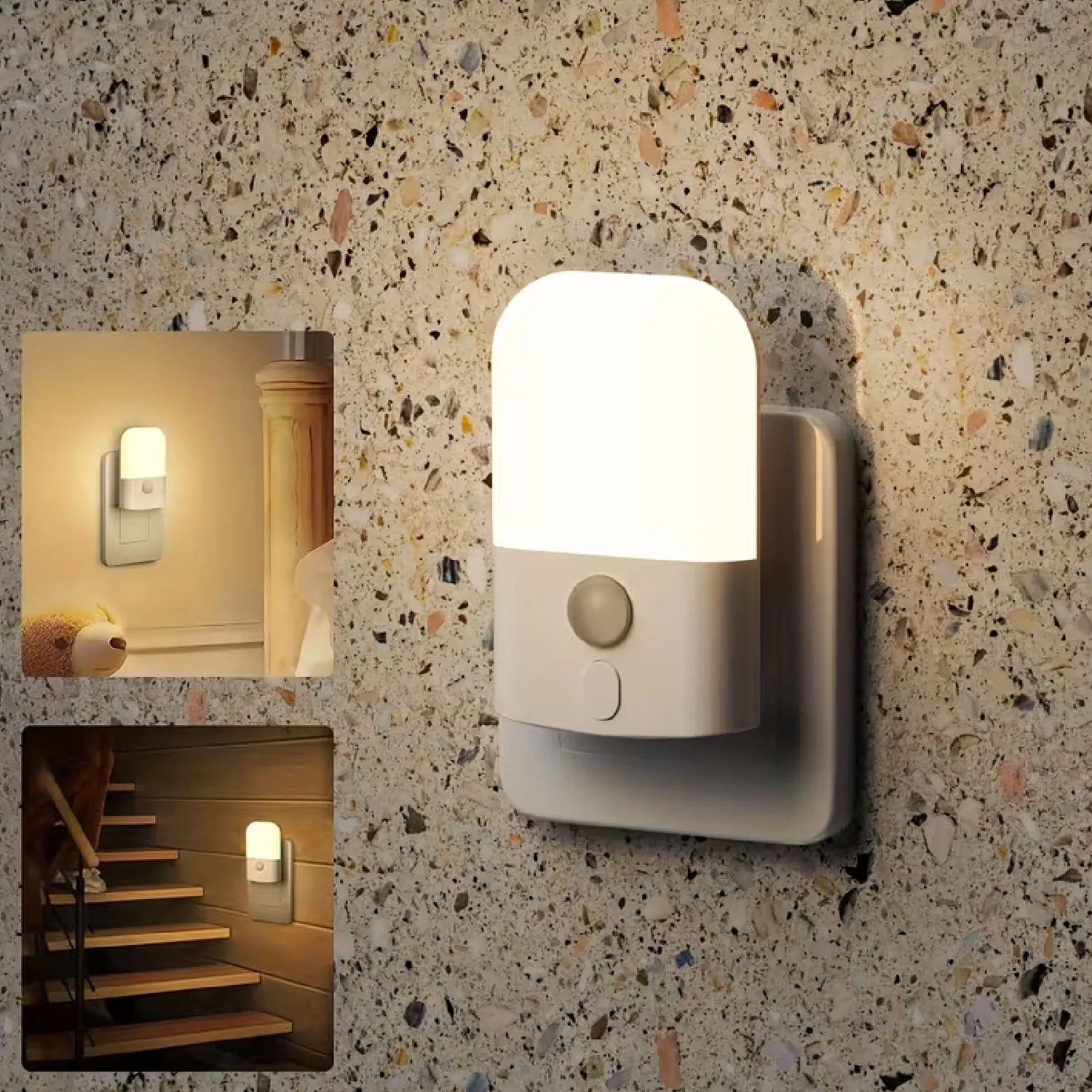 2/4 Pcs Plug-in LED Night Light with Motion Sensor, Adjustable Brightness, Smart Night Lights Plug Into Wall Sensor, 2700K Soft
2/4 Pcs Plug-in LED Night Light with Motion Sensor, Adjustable Brightness, Smart Night Lights Plug Into Wall Sensor, 2700K Soft