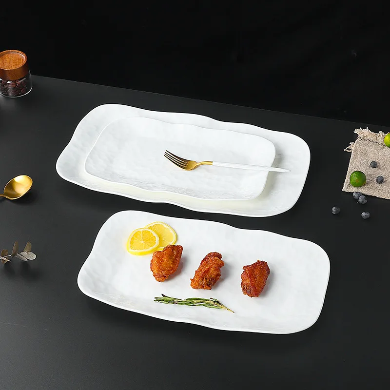 LH rectangular western bread plate high-end light luxury texture steak snack plate
LH rectangular western bread plate high-end light luxury texture steak snack plate