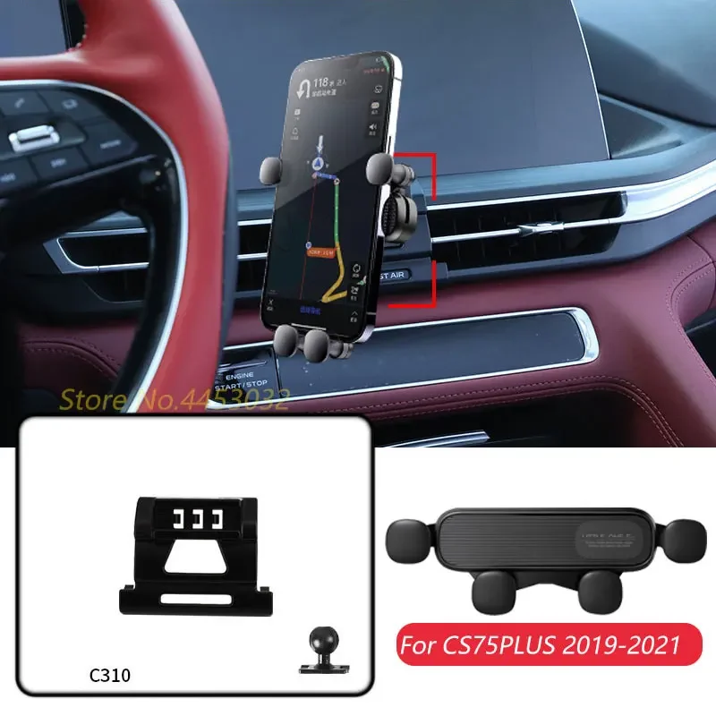 Гравитационный Автомобильный держатель для телефона и подставка для Changan CS75 PLUS 2019-2021, навигационный кронштейн, Горизонтально вращающийся держатель, аксессуары
Гравитационный Автомобильный держатель для телефона и подставка для Changan CS75 PLUS 2019-2021, навигационный кронштейн, Горизонтально вращающийся держатель, аксессуары