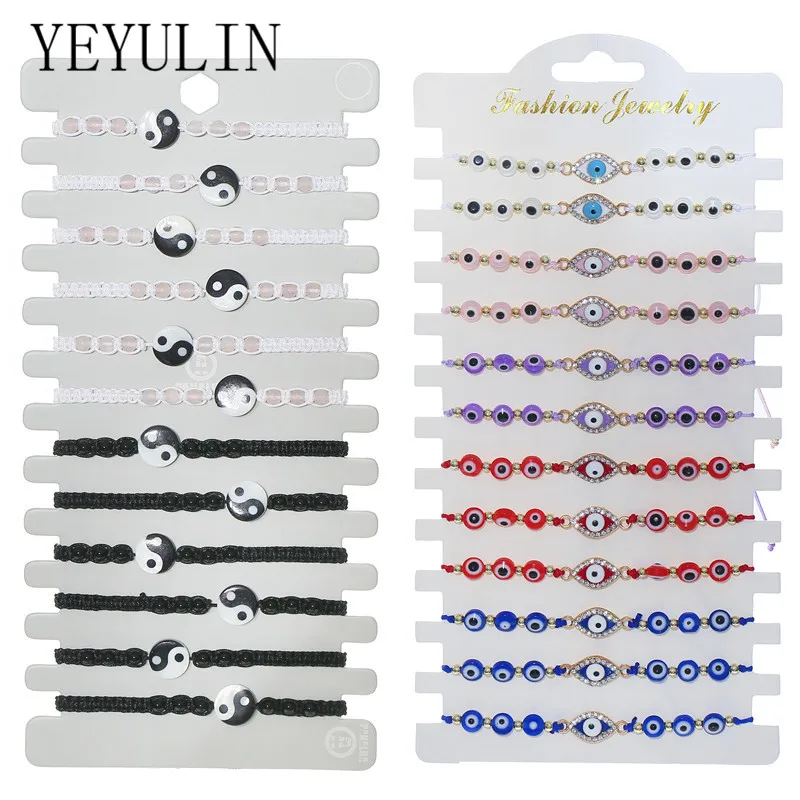YEYULIN 12pcs/set Mixed Fruit Flower Braided Rope Bracelet for Women Men Handmade Adjustable Eye Bracelets Fashion Jewelry
YEYULIN 12pcs/set Mixed Fruit Flower Braided Rope Bracelet for Women Men Handmade Adjustable Eye Bracelets Fashion Jewelry