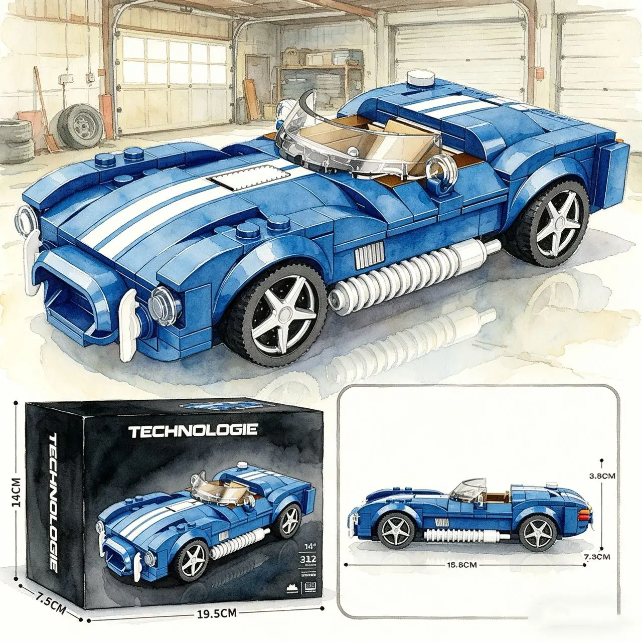 Technical Car City Speed Sports Car Building Blocks Carro Rennau Voiture Vehicle MOC Educational Construction Toy
Technical Car City Speed Sports Car Building Blocks Carro Rennau Voiture Vehicle MOC Educational Construction Toy