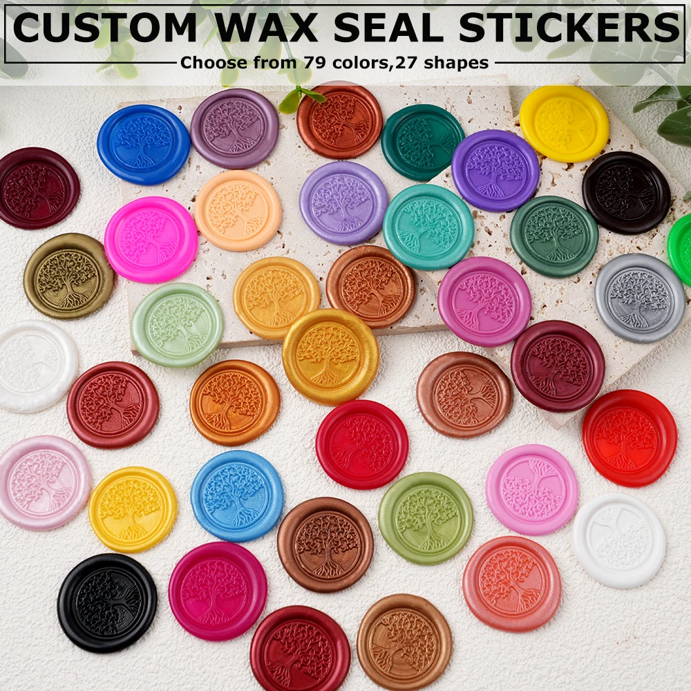 2.5cm Custom Wax Seal Stickers 27 Shape 79 Colors Personalized Your Own Logo Self-Adhesive Stickers for Wedding Envelope Decor
2.5cm Custom Wax Seal Stickers 27 Shape 79 Colors Personalized Your Own Logo Self-Adhesive Stickers for Wedding Envelope Decor