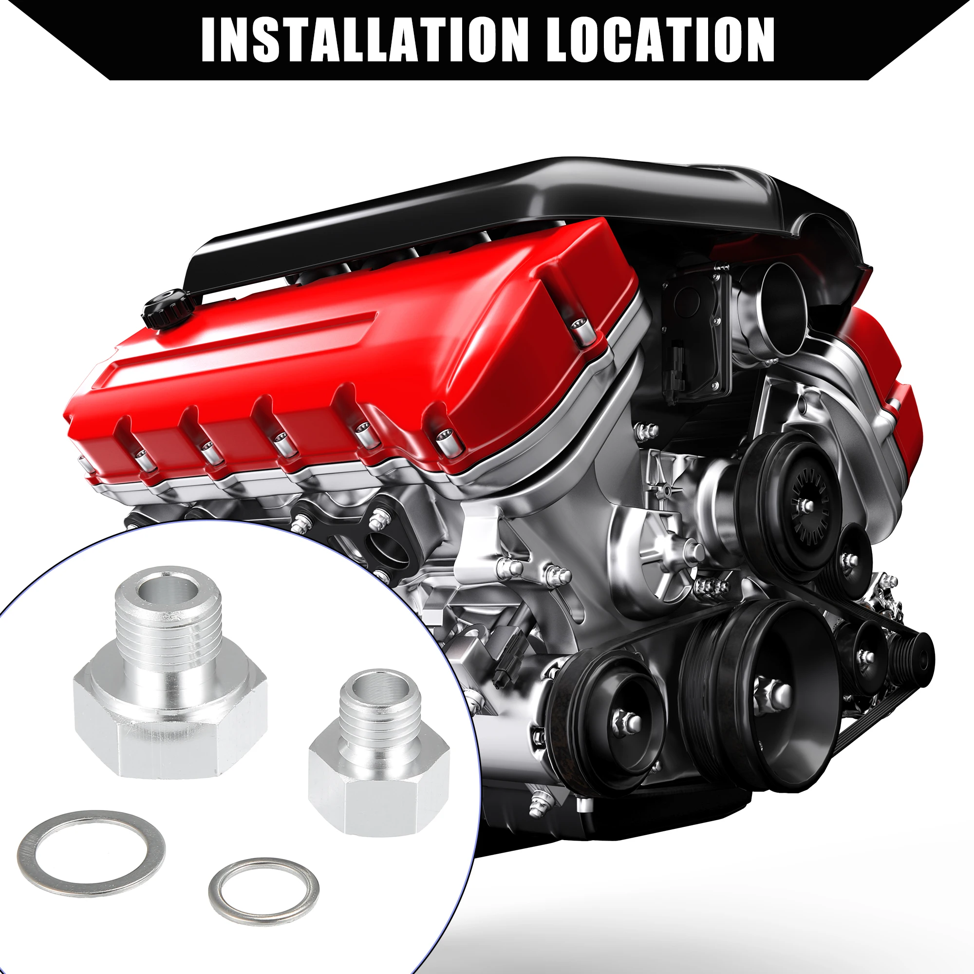 UXCELL Oil Pressure Coolant Adapter Fitting Sensor Adapter Set for LS Series Engine
UXCELL Oil Pressure Coolant Adapter Fitting Sensor Adapter Set for LS Series Engine