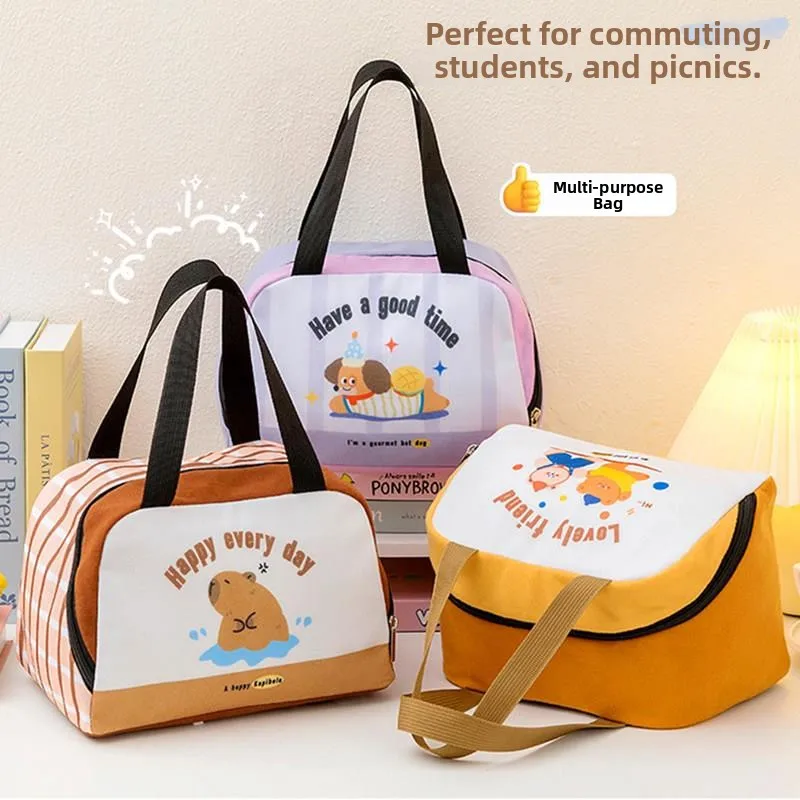 Thickened Aluminum Foil Lunch Box Bag Portable Insulated Meal Bag Cute Bento Box Bag for Students And Office Workers
Thickened Aluminum Foil Lunch Box Bag Portable Insulated Meal Bag Cute Bento Box Bag for Students And Office Workers