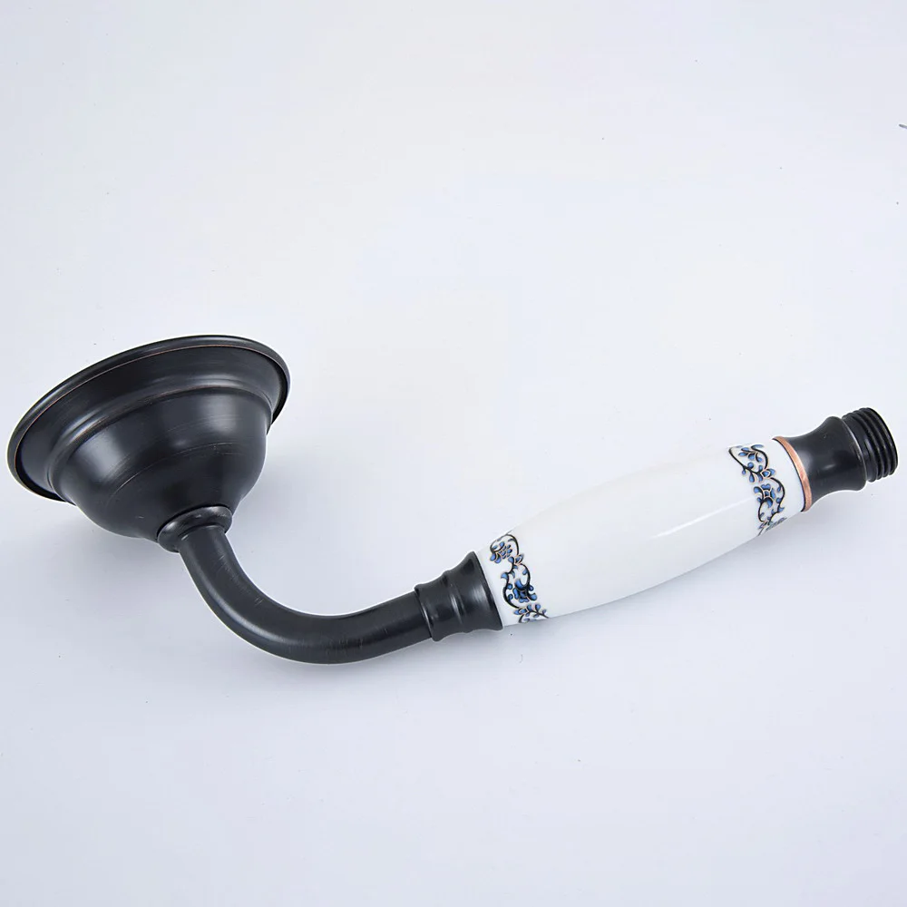 Black Brass Ceramic Telephone Shape Hand Spray Handheld Shower head / Bathroom Accessory (Standard 1/2") ahh073
Black Brass Ceramic Telephone Shape Hand Spray Handheld Shower head / Bathroom Accessory (Standard 1/2") ahh073