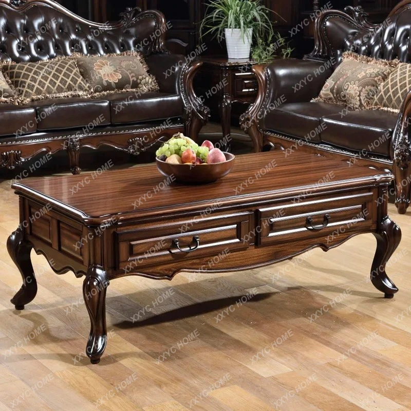 L coffee table, all solid wood small apartment furniture rural classical living room
L coffee table, all solid wood small apartment furniture rural classical living room