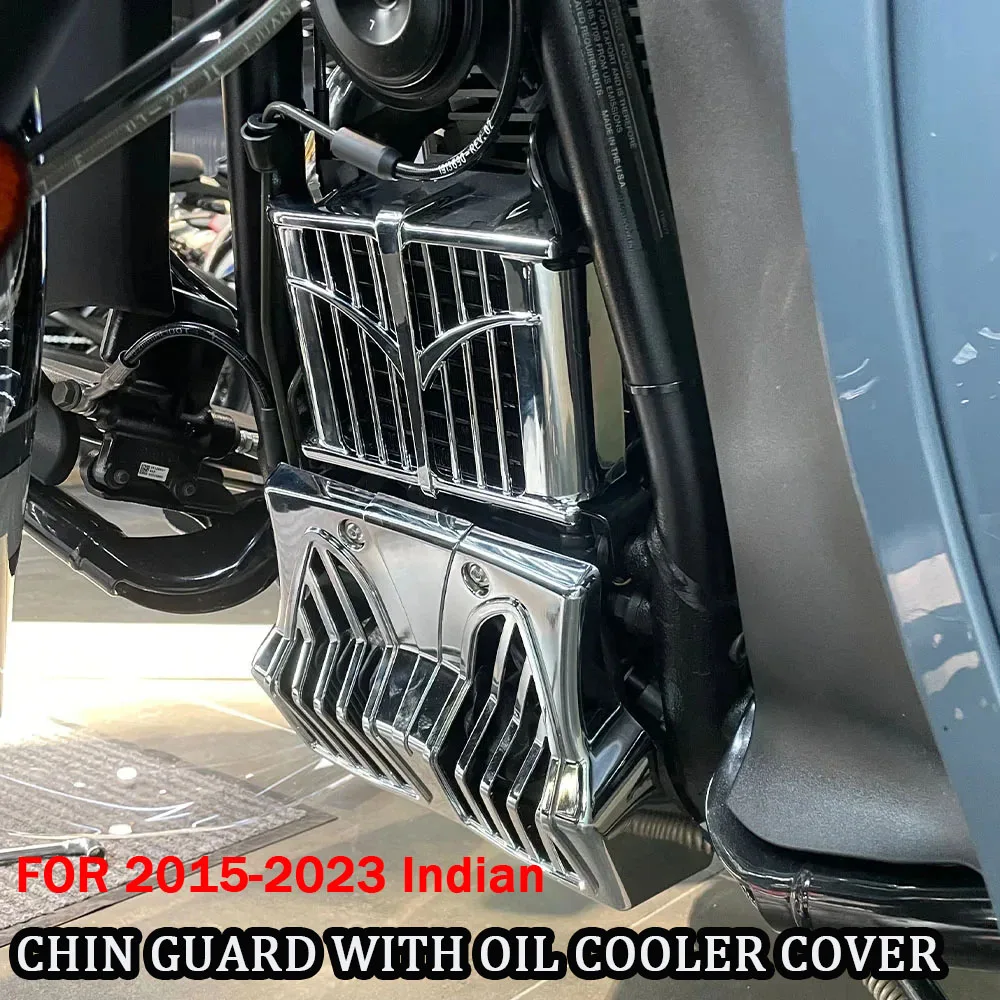 Motorcycle Accessories Chrome/Black CHIN GUARD WITH OIL COOLER COVER FOR 2015-2023 Indian Front Spoiler Air Dam Fairing Mudguard
Motorcycle Accessories Chrome/Black CHIN GUARD WITH OIL COOLER COVER FOR 2015-2023 Indian Front Spoiler Air Dam Fairing Mudguard
