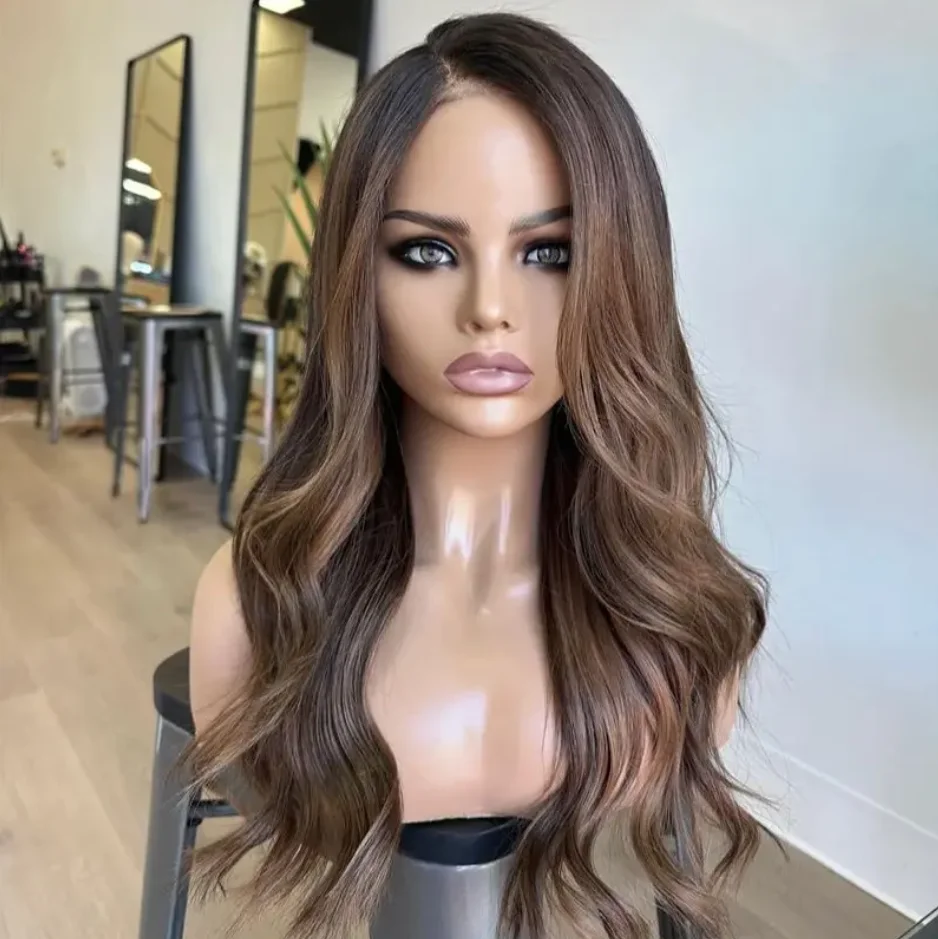 Highlight Chocolate Brown Lace Wig Body Wave Lace Front Synthetic Hair Wigs Pre Plucked Hairline Blonde Wig Glueless Wear To Go
Highlight Chocolate Brown Lace Wig Body Wave Lace Front Synthetic Hair Wigs Pre Plucked Hairline Blonde Wig Glueless Wear To Go