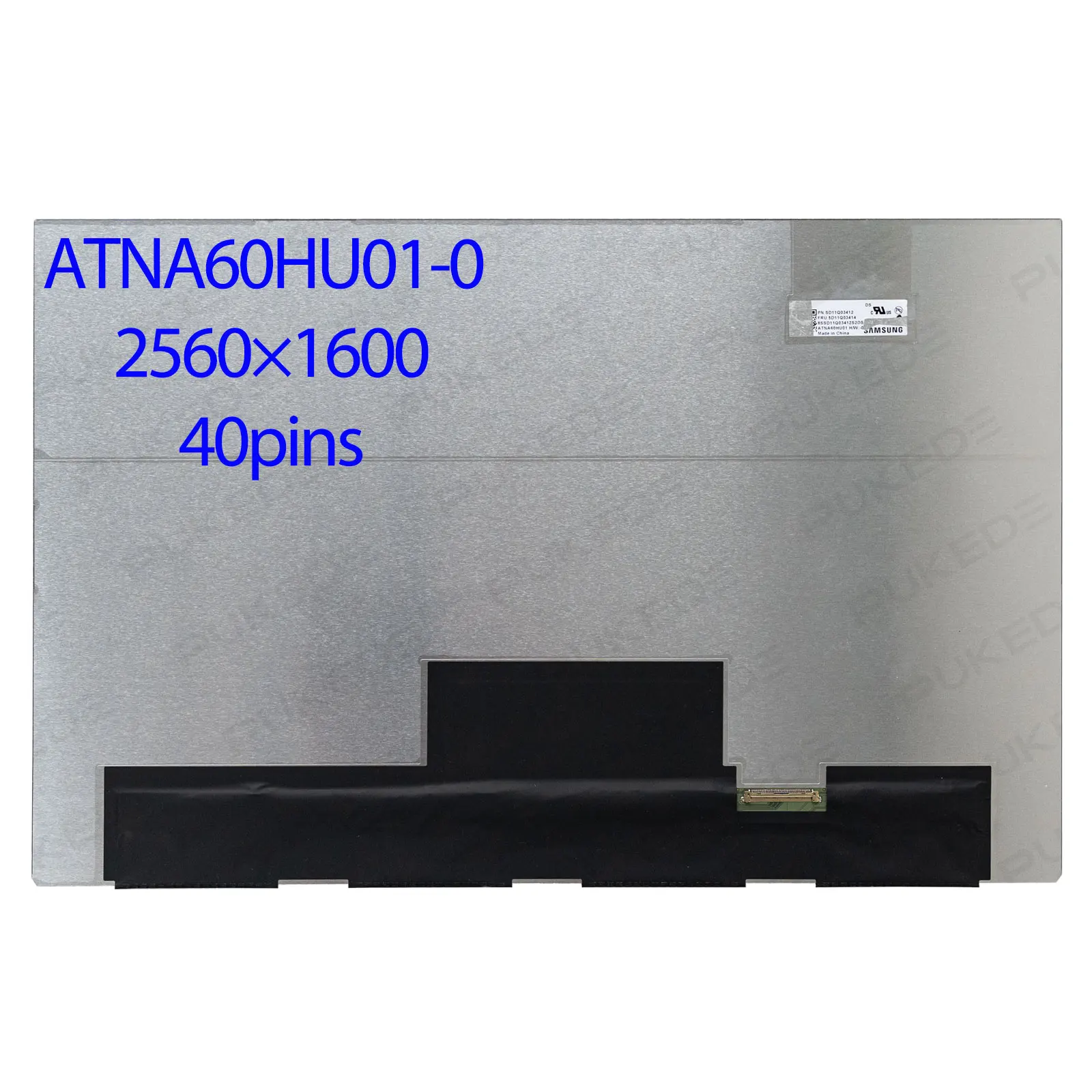 16,0-дюймовый OLED-ноутбук ATNA60HU01 ATNA60HU01-0, 240 Гц, матричная панель ЖК-экрана, 2560 × 1600 40 контактов
16,0-дюймовый OLED-ноутбук ATNA60HU01 ATNA60HU01-0, 240 Гц, матричная панель ЖК-экрана, 2560 × 1600 40 контактов