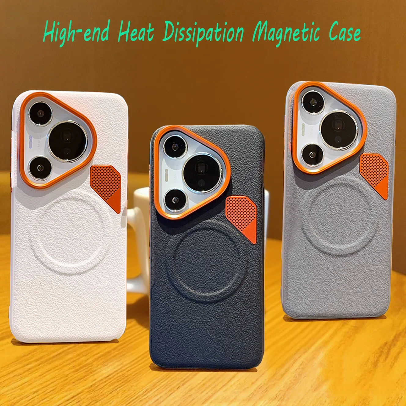 Heat Dissipation Case For Huawei Pura 80 Ultra 80 Pro+ Pura 70 Ultra 70 Pro+ Magsafe Magnetic Luxury PU Leather Shockproof Cover
Heat Dissipation Case For Huawei Pura 80 Ultra 80 Pro+ Pura 70 Ultra 70 Pro+ Magsafe Magnetic Luxury PU Leather Shockproof Cover