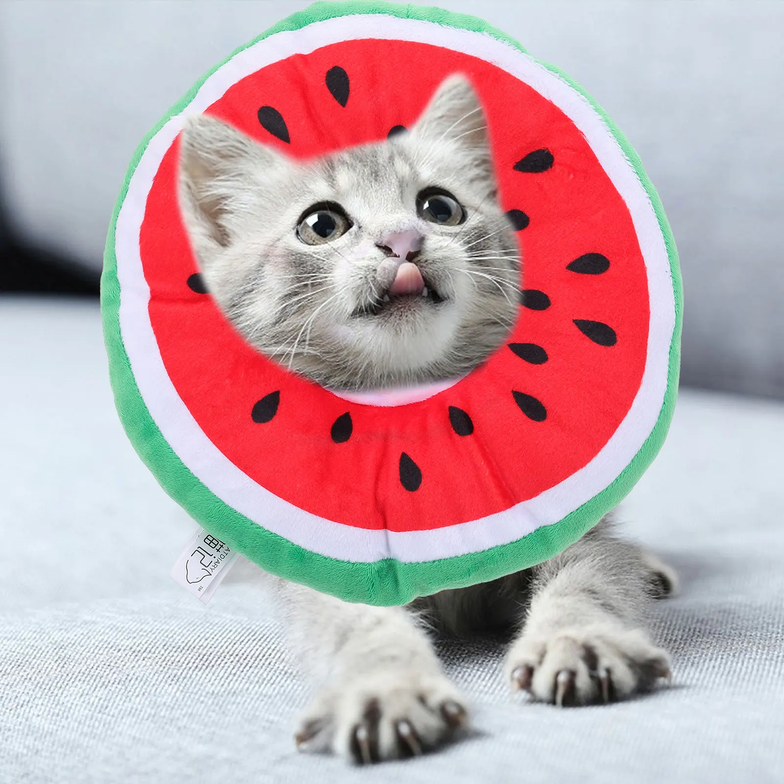 Anti Licking Collar Cat Recovery Cones Soft Kitten Watermelon Polyester Cartoon Pet Supplies Postoperative Pain Relief
Anti Licking Collar Cat Recovery Cones Soft Kitten Watermelon Polyester Cartoon Pet Supplies Postoperative Pain Relief