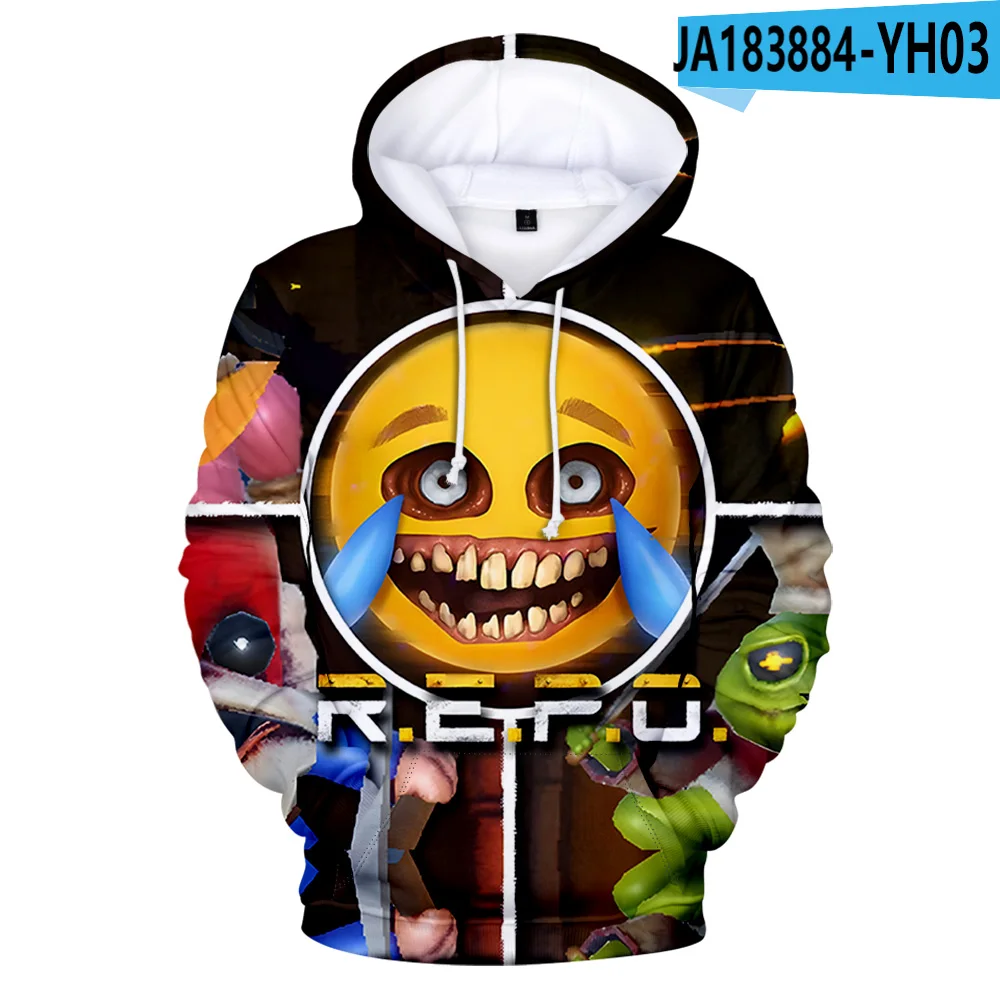 Hot Game R.E.P.O. Hoodies New Merch Cosplay Women Men Fashion Casual Streetwear Sweatshirts
Hot Game R.E.P.O. Hoodies New Merch Cosplay Women Men Fashion Casual Streetwear Sweatshirts
