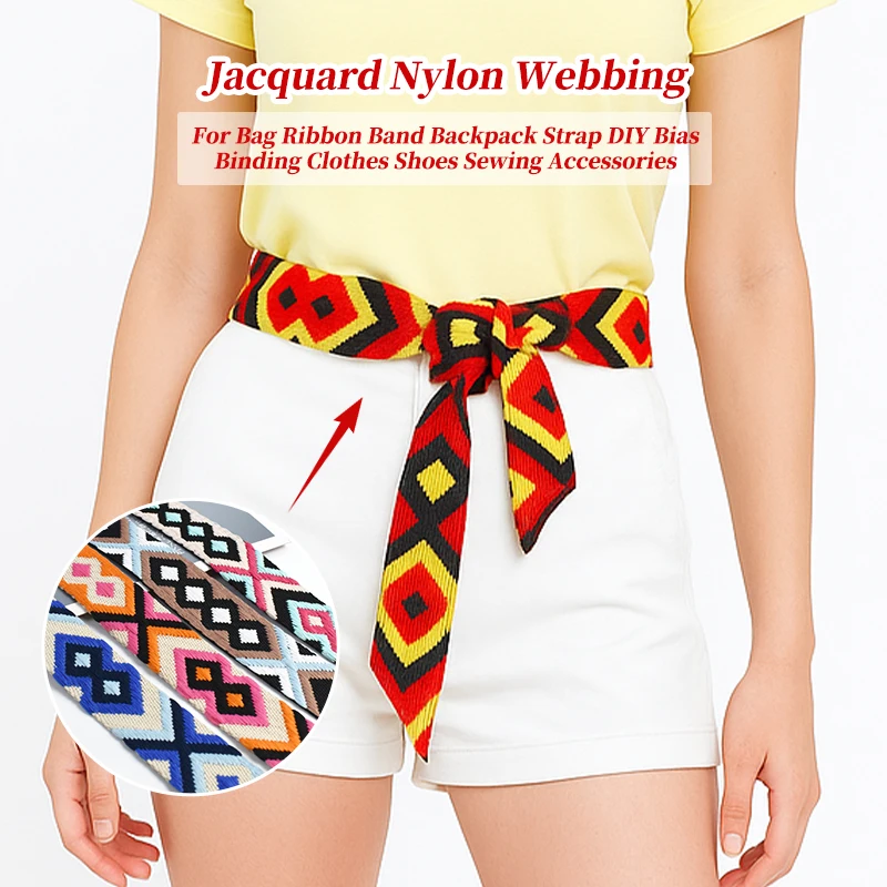 2-10M 38mm Nylon Webbing Straps Jacquard Ribbon Band Backpack Shoulder Bag Strap Bias Binding Decor Tape DIY Sewing Accessories
2-10M 38mm Nylon Webbing Straps Jacquard Ribbon Band Backpack Shoulder Bag Strap Bias Binding Decor Tape DIY Sewing Accessories