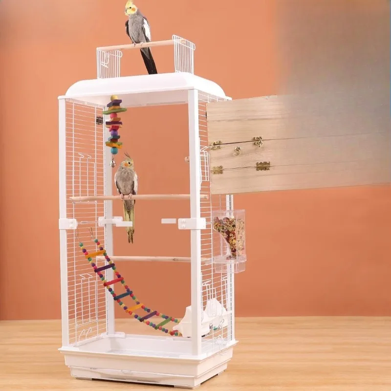 Transparent splash-proof acrylic horizontal silk bird cage, parrot cage, large luxury villa station frame,
Transparent splash-proof acrylic horizontal silk bird cage, parrot cage, large luxury villa station frame,