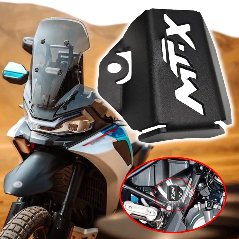 Fit For CFMOTO 800MT-X 800MTX CF800 MTX MT-X 2024 2025 Motorcycle Accessories Rear Brake Fluid Reservoir Guard Cover Protector
Fit For CFMOTO 800MT-X 800MTX CF800 MTX MT-X 2024 2025 Motorcycle Accessories Rear Brake Fluid Reservoir Guard Cover Protector