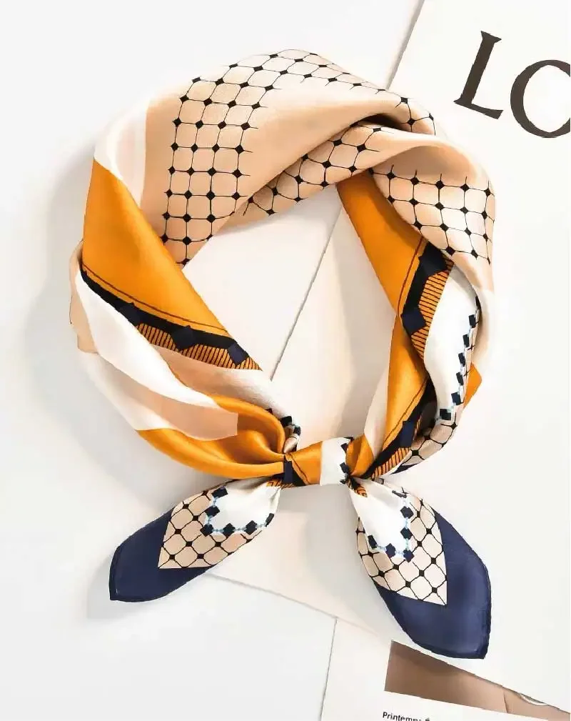 100% Mulberry Silk Scarf Women's Satin Multifunctional Square Scarf 53X53cm - Headband Hair Ribbon Neckerchief Bandana
100% Mulberry Silk Scarf Women's Satin Multifunctional Square Scarf 53X53cm - Headband Hair Ribbon Neckerchief Bandana