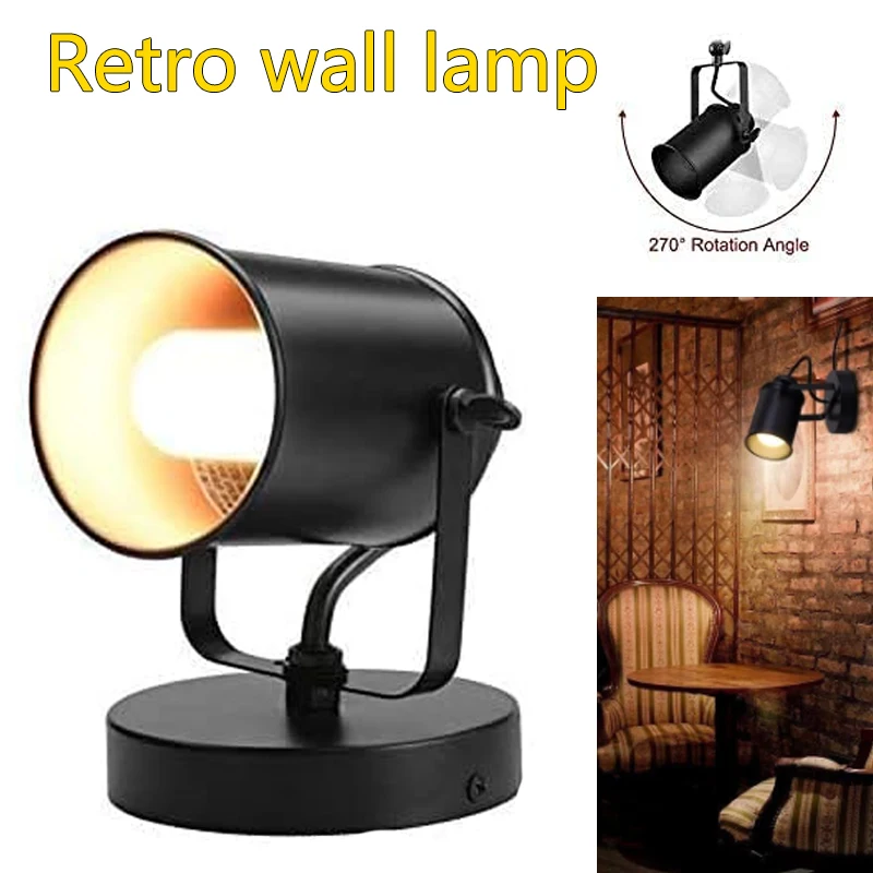 Vintage wall lights Industrial Style wall lamp Ceiling Spotlight indoor Mood light Adjustable angle for Bathroom, bars, cafes
Vintage wall lights Industrial Style wall lamp Ceiling Spotlight indoor Mood light Adjustable angle for Bathroom, bars, cafes