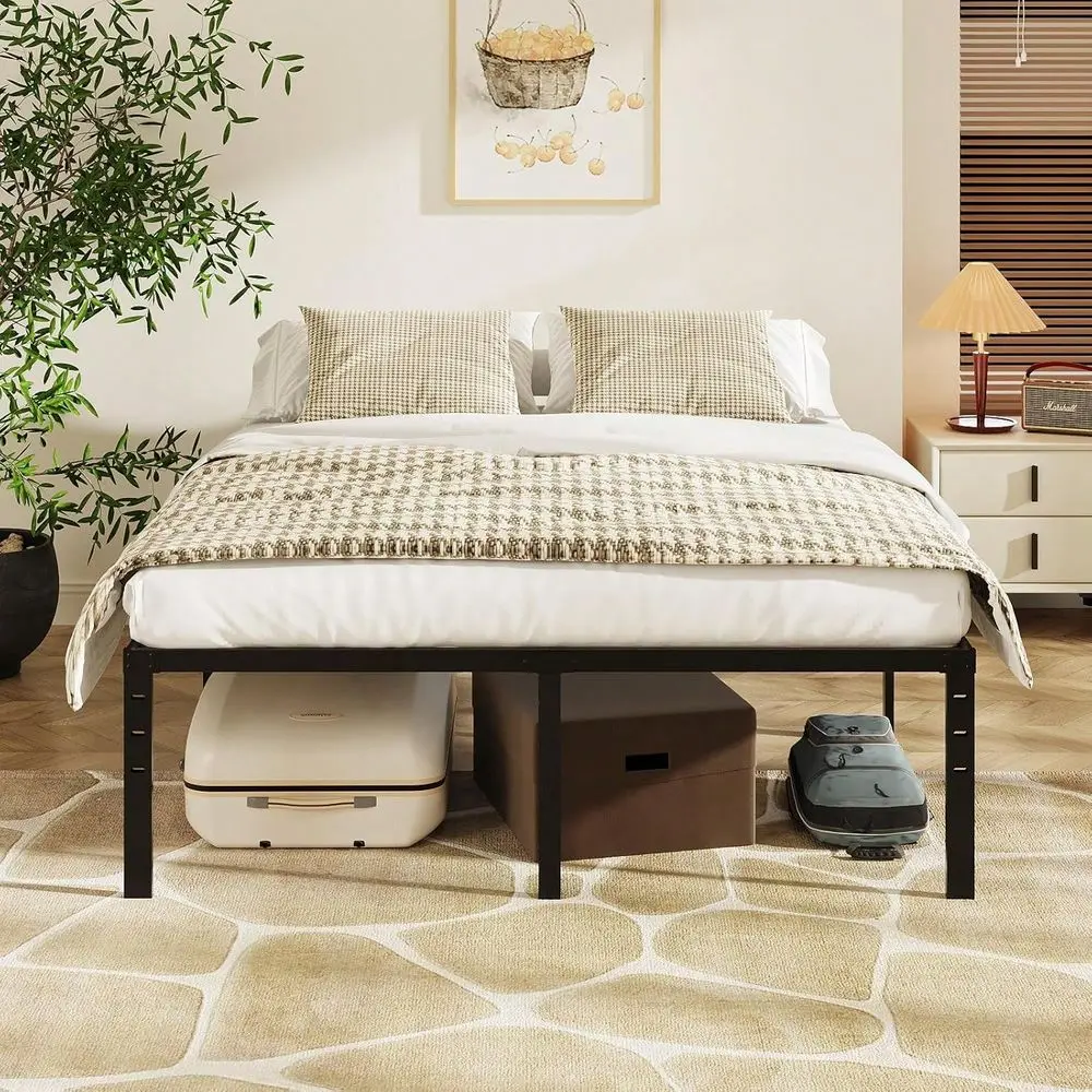 Inch Full Bed Frame, Heavy Duty Metal Platform, No Box Spring Needed, Steel Slat Support, Easy Assembly, NoiseFree, 16 Inch Und
Inch Full Bed Frame, Heavy Duty Metal Platform, No Box Spring Needed, Steel Slat Support, Easy Assembly, NoiseFree, 16 Inch Und
