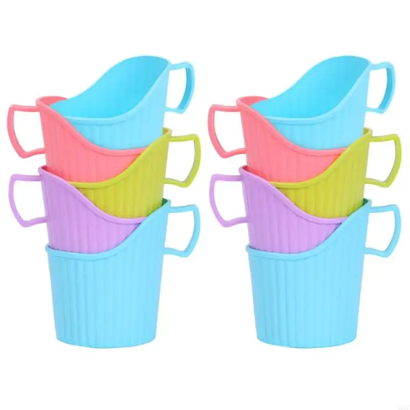 MOLC 10PCS Porable Plastic Disposable Paper Cup Holder Heat Cold Insulation Coffee Tools Disposable Cup Holder with Handle
MOLC 10PCS Porable Plastic Disposable Paper Cup Holder Heat Cold Insulation Coffee Tools Disposable Cup Holder with Handle