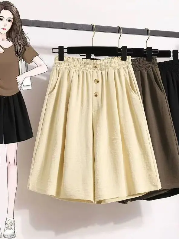 High Waist Wide Leg Pants Skirt Thin Design Casual Loose plus Size Slimming Effect for plus Size Women Summer Fashion
High Waist Wide Leg Pants Skirt Thin Design Casual Loose plus Size Slimming Effect for plus Size Women Summer Fashion