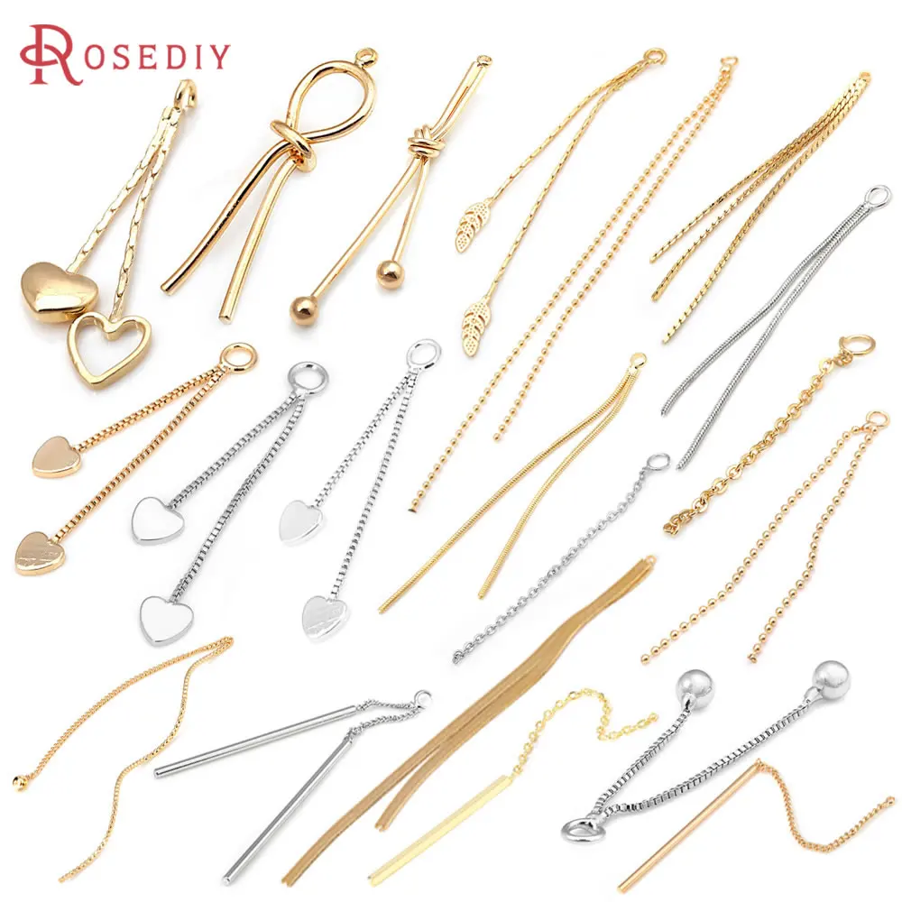 18K Gold Color Brass Tassel Earrings Connect Charms Pendants Necklace Earrings High Quality Jewelry Diy Accessories Making
18K Gold Color Brass Tassel Earrings Connect Charms Pendants Necklace Earrings High Quality Jewelry Diy Accessories Making