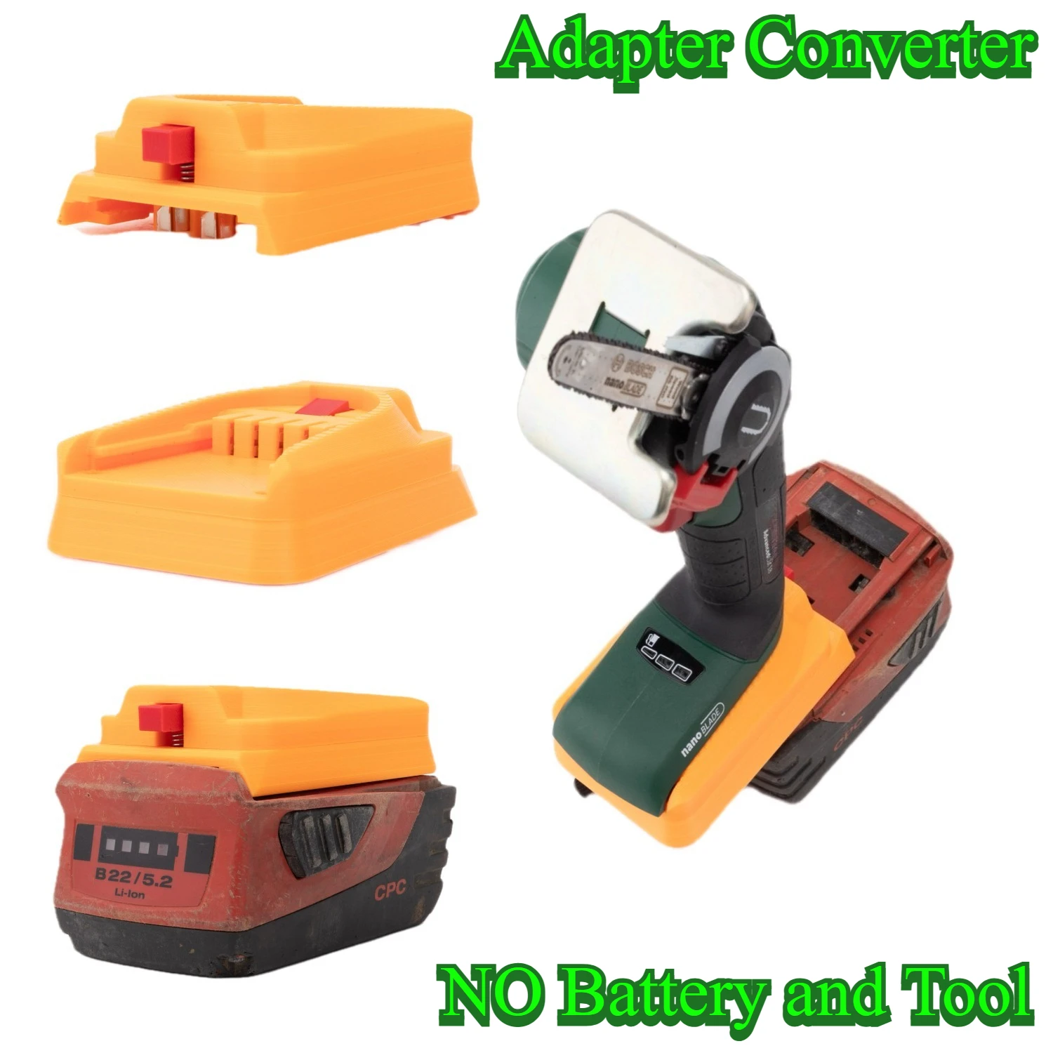 Adapter for Old Hilti 22V B22 CPC Li-ion To Convert To Bosch 18V Green Version PBA Series Portable Power Tool Accessories
Adapter for Old Hilti 22V B22 CPC Li-ion To Convert To Bosch 18V Green Version PBA Series Portable Power Tool Accessories