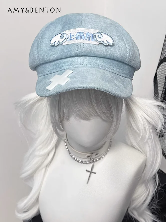 Original Water Color Mine Series Y2K Subculture Berets Caps for Women Personalized Trendy Sweet Cool Girl Versatile Beret Hats
Original Water Color Mine Series Y2K Subculture Berets Caps for Women Personalized Trendy Sweet Cool Girl Versatile Beret Hats